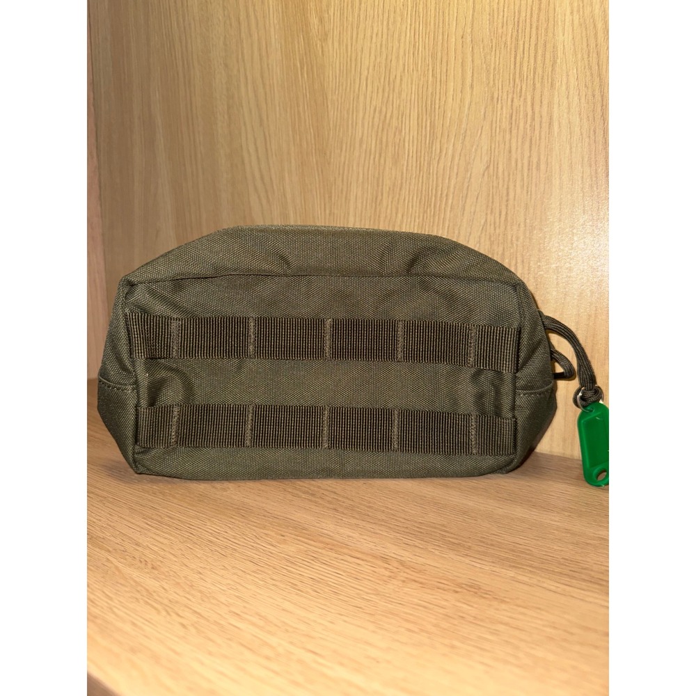 Tactical MOLLE Utility Pouch Olive Drab Green Canvas Military Style Gear Bag